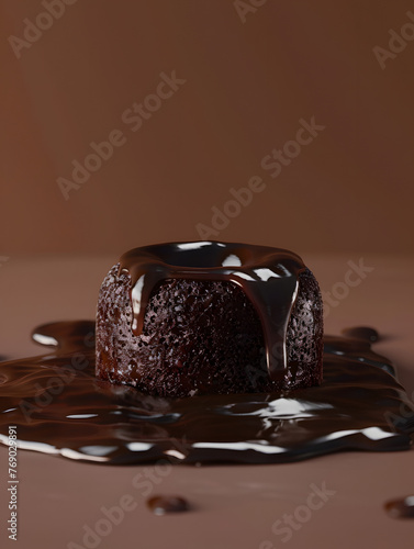 chocolate lava cakes photo