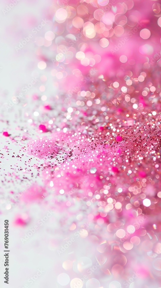 Fototapeta pink glitter background.