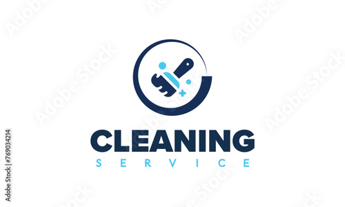 Cleaning Service Business logo design, Eco Cleaning logo