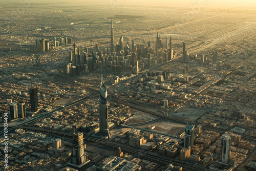 Arial view of Riyadh City Saudi Arabia © romanets_v