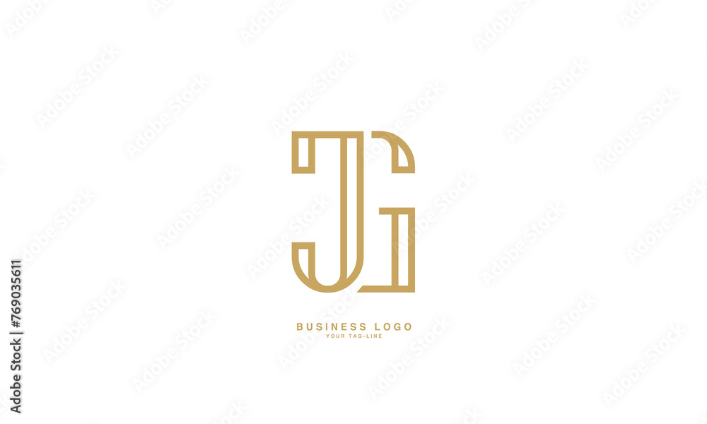 JG, GJ, J, G, Abstract Letters Logo Monogram