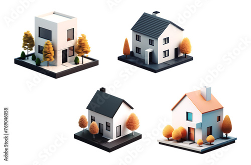 isometric house icon