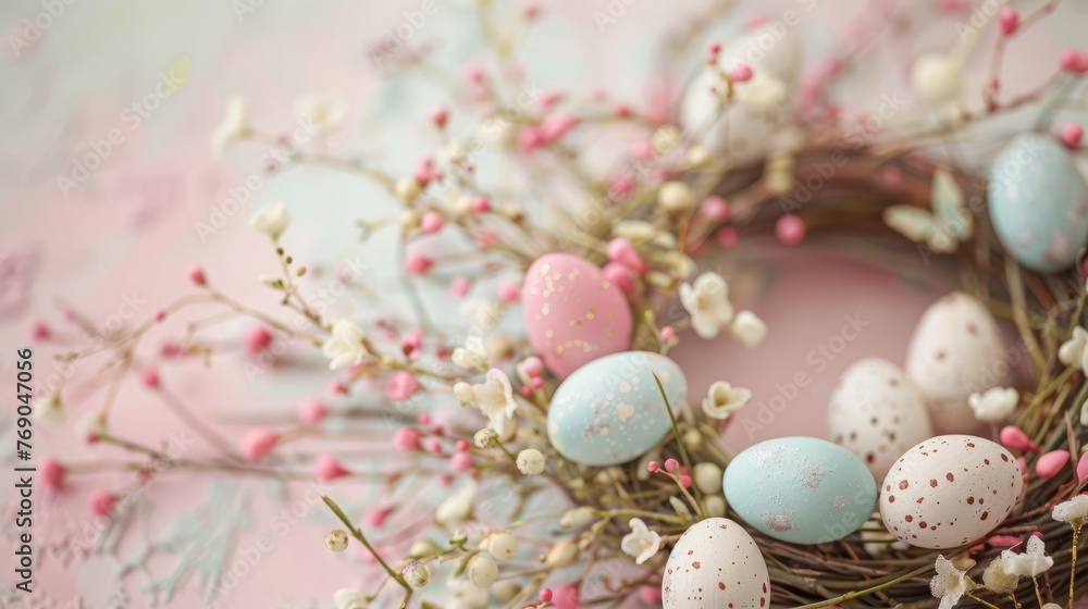 easter wreath. easter wreath.