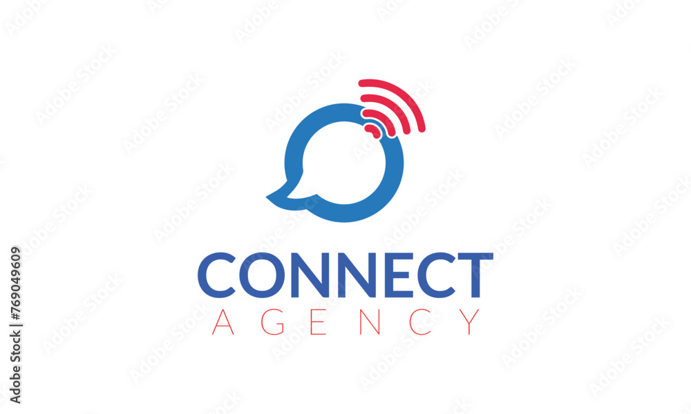 Obraz premium Creative modern Speech bubble icon Logo template vector