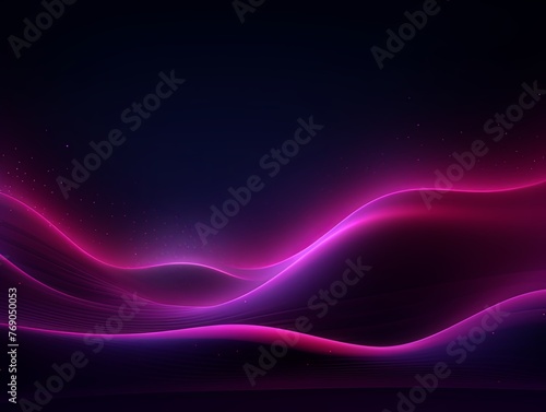 dark background illustration with purple fluorescent lines, in the style of realistic purple skies