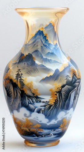 vase on a white
