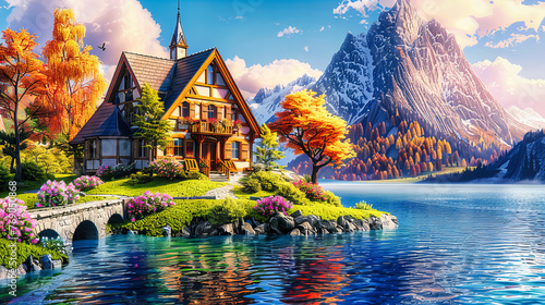 Iconic Hallstatt Lake View, Classic Austrian Landscape, Picture-Perfect Village Amid Alpine Splendor