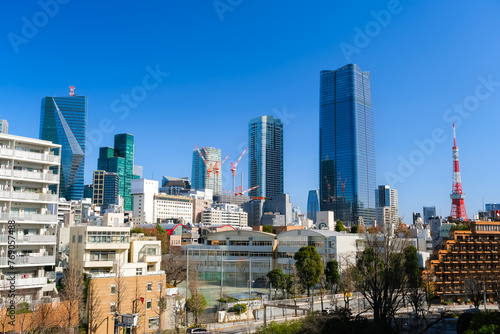 東京都港区 六本木、麻布台の高層ビル群 photo