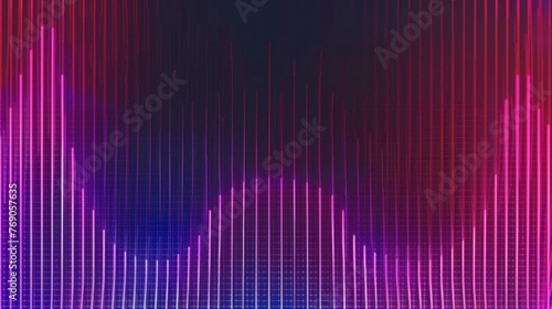 Abstract pattern of Purple and Blue light waves on dark background, desktop background, poster
