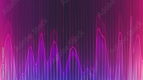 Abstract pattern of Purple and Blue light waves on dark background, desktop background, poster