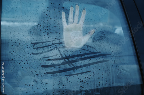 Fotografija Concept of illegal kidnapping, trafficking and slavery