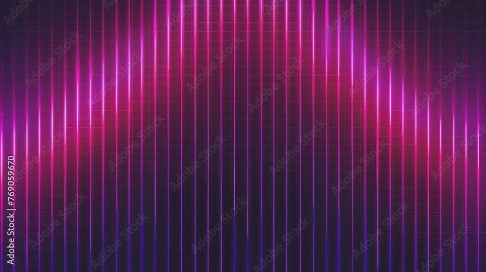 Abstract pattern of Purple and Blue light waves on dark background, desktop background, poster