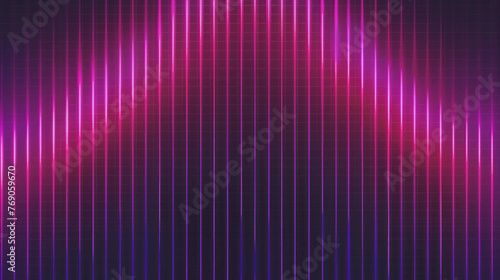 Abstract pattern of Purple and Blue light waves on dark background, desktop background, poster