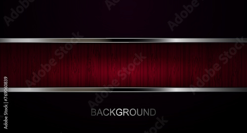 Design in a dark shade with a horizontal frame with a metal border.
