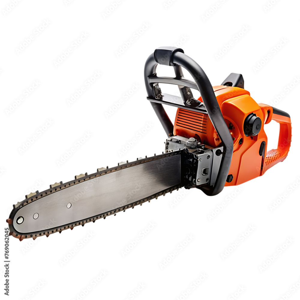 3d render chainsaw tool stylized