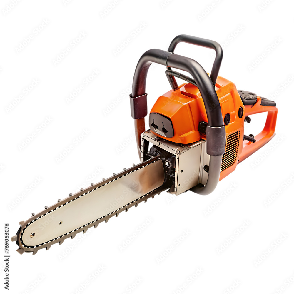 3d render chainsaw tool stylized