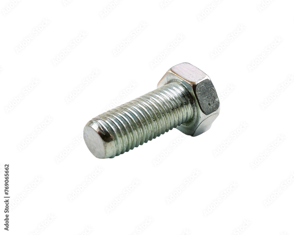 Metal bolt and nut isolated on transparent background. Metal bolt and nut isolated on transparent background.
