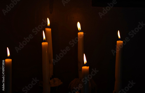 candles in the church © iSky Production