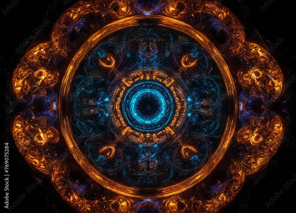 bright background with circles bright background with circles