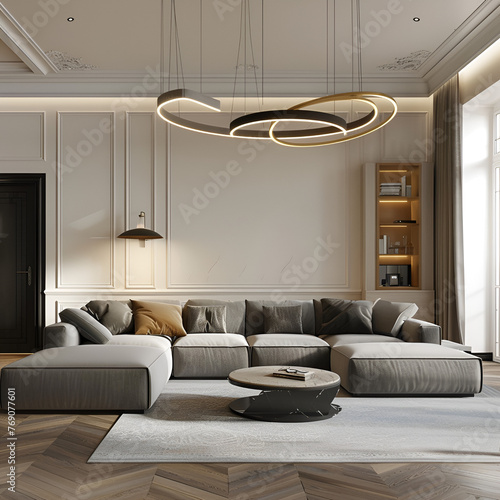 big flat in modern classic style