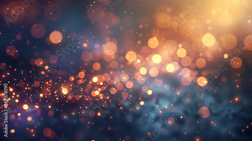 abstract background bokeh circles for christmas and new year background photo