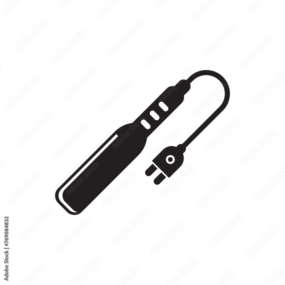 Hair straightener symbol icon, vector illustration design Hair straightener symbol icon, vector illustration design
