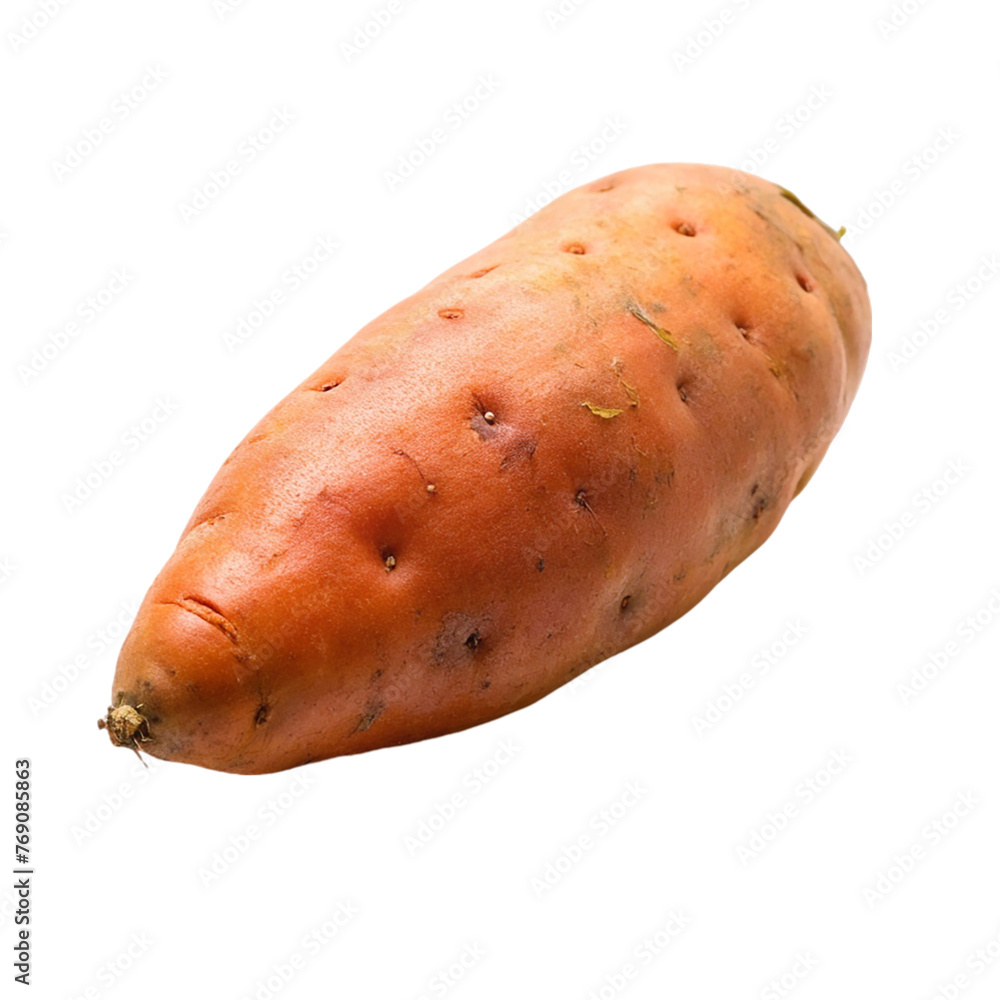 Sweet potato isolated on transparent background. Fresh organic sweet potato. Sweet potato isolated on transparent background. Fresh organic sweet potato.