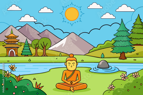  "Find your inner peace amidst the beauty of nature with our backgrounds."