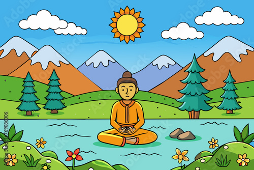  "Find your inner peace amidst the beauty of nature with our backgrounds."
