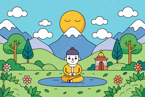  "Find your inner peace amidst the beauty of nature with our backgrounds."