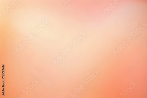 Peach fuzz pastel background with sunshine glare. photo