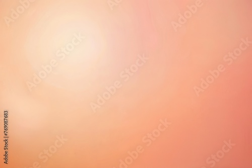 Peach fuzz pastel background with sunshine glare.