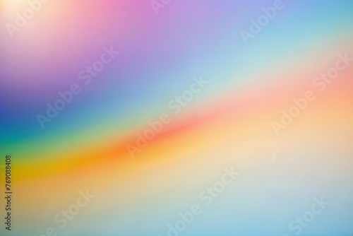 Rainbow pastel background with sunshine glare. © Ivan