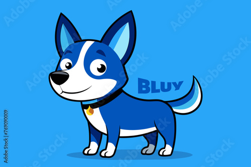 vector design of the bluey