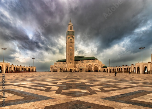 Hassan II mosque in Casablanca, Morocco.