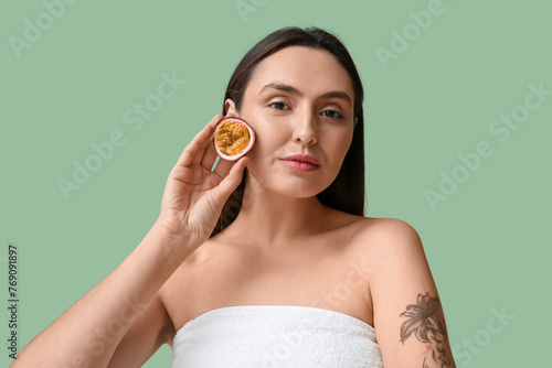 Beautiful young woman with ...