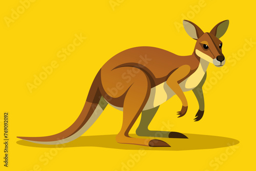 Vector design of a Kangaroo
