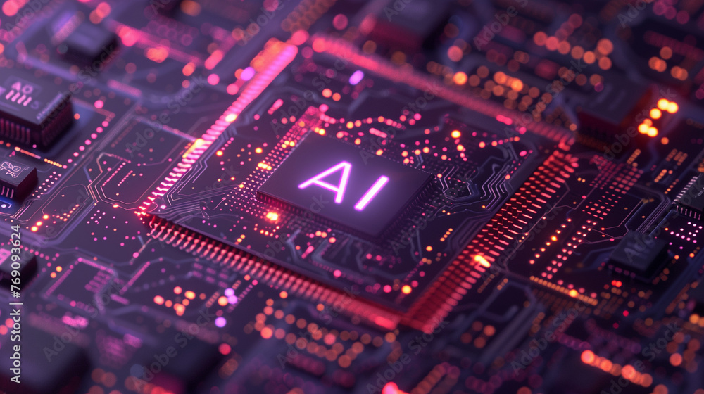 Computer Chip Engraved With Letter A Computer Chip Engraved With Letter A