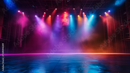 Brightly Lit Concert Stage photo