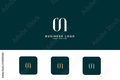 Alphabet Letters  CN, NC, C, N,   Initials Logo Monogram