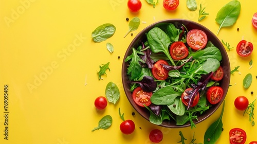 fresh vegetables salad background.