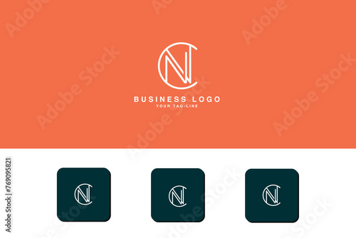 Alphabet Letters  CN, NC, C, N,   Initials Logo Monogram