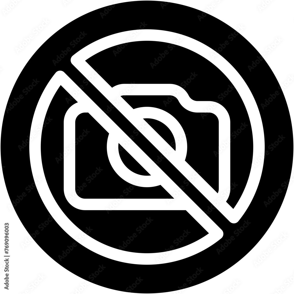 No Camera, No Picture Taking, Not Allowed, Signaling, Prohibition, Signal Icon No Camera, No Picture Taking, Not Allowed, Signaling, Prohibition, Signal Icon