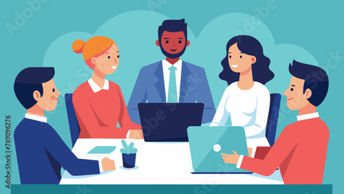 An image of a team meeting where the leader is discussing with their colleagues the companys policies on discrimination harassment and diversity