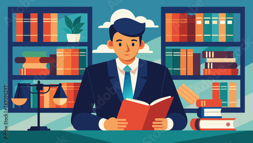 In a quiet library a lawyer pours over legal precedent and case studies researching prior mergers and acquisitions to guide their current