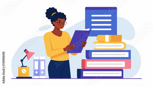 A person reading a thick stack of legal papers highlighting the importance of thoroughly researching laws and regulations before establishing a