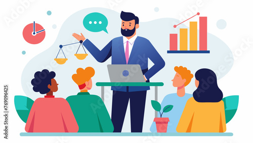 A legal consultant gives a presentation to a group of startup founders highlighting potential legal risks and strategies for mitigating them.