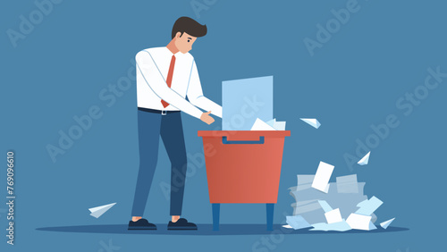 A photo of a person shredding paper documents representing the proper disposal of sensitive customer data in compliance with data protection
