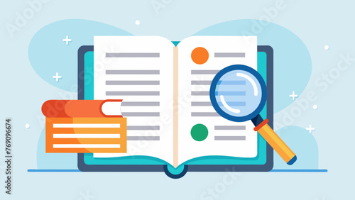 A criminal code open to a specific page accompanied by a magnifying glass and highlighter emphasizing the importance of thorough research and