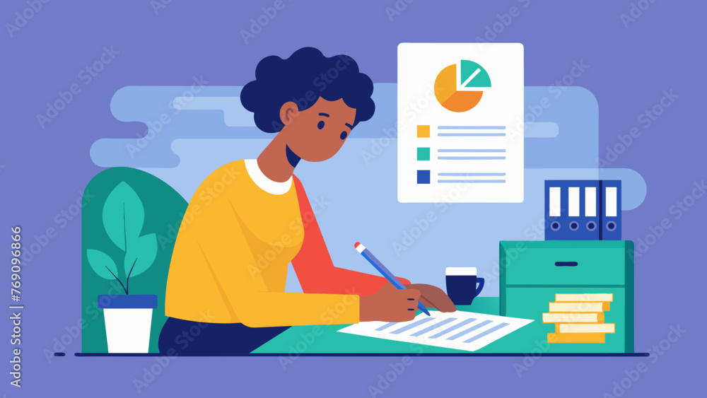 A person sitting at a desk with a pen and paper carefully scrutinizing their financial records and drafting a detailed estate plan to ensure A person sitting at a desk with a pen and paper carefully scrutinizing their financial records and drafting a detailed estate plan to ensure